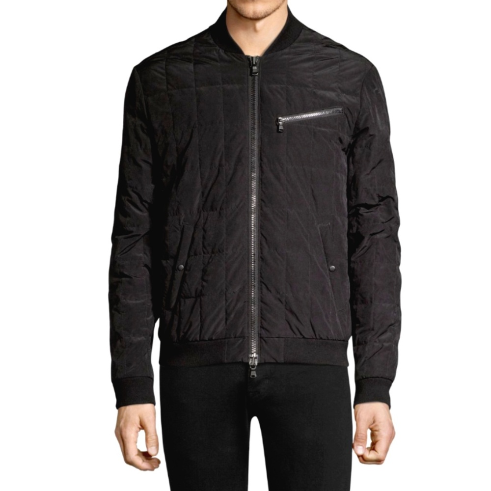 JOHN VARVATOS USA Quilted Down Fill Bomber Jacket